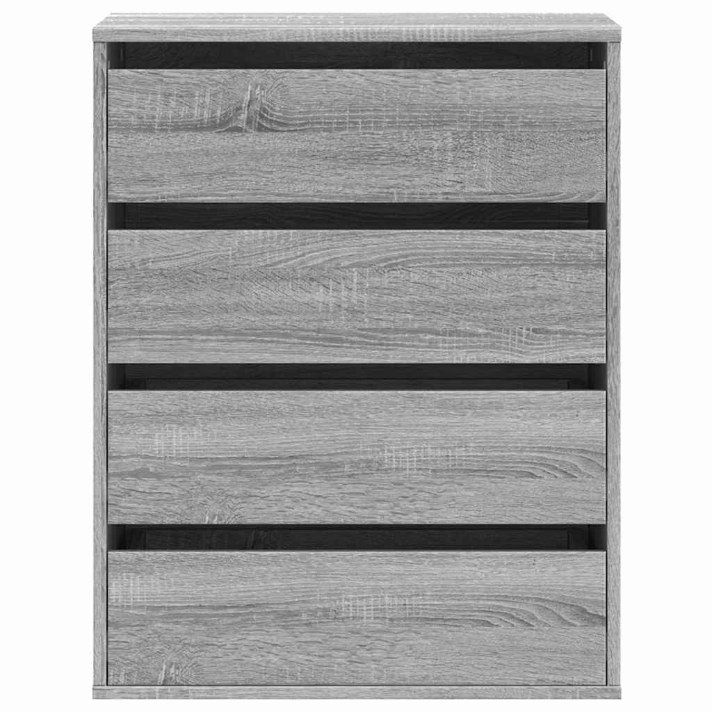Corner Chest of Drawers Grey Sonoma 60x41x76 cm Engineered Wood